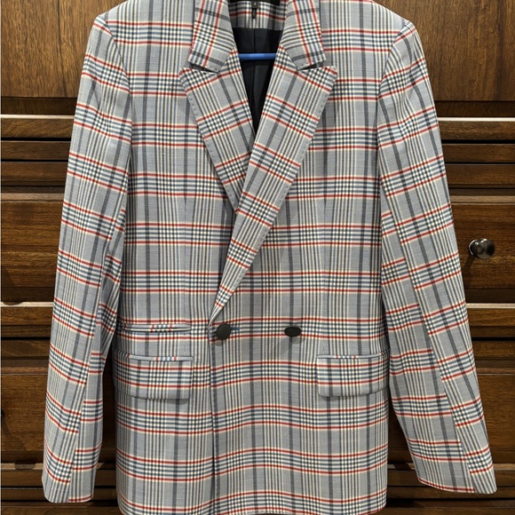 Rag & Bone Plaid Elise Wool Blazer Size 4 $550 - Picture 5 of 6